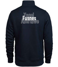 Load image into Gallery viewer, UWTSD SBS Unisex Quarter Zip Sweatshirt (Welsh Wording on Back) (No Refunds or Returns)