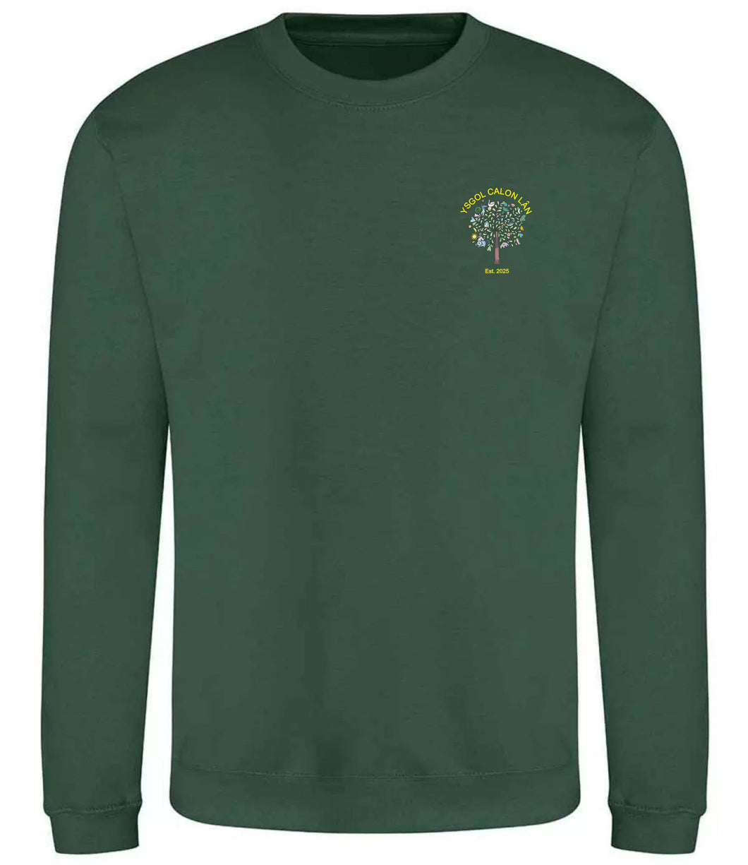 Ysgol Calon Lan Dark Green Unisex Sweatshirt