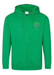 Ysgol Calon Lan Light Green Zip Hood