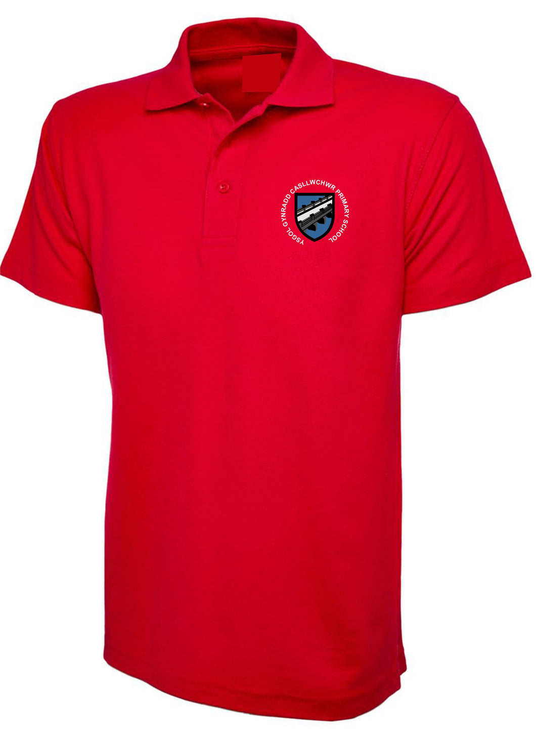Casllwchwr Primary Unisex (RED) Polo Shirt