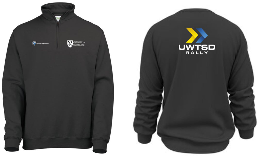 UWTSD Rally Unisex Quarter Zip Sweatshirt (No Refunds or Returns)