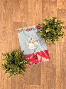 Girls Blue Short Sleeve Blouses 2 Pack (Easy Iron)