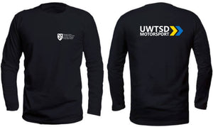 UWTSD Motorsport Unisex Round neck Long sleeve T-shirt (No Refunds or Returns)