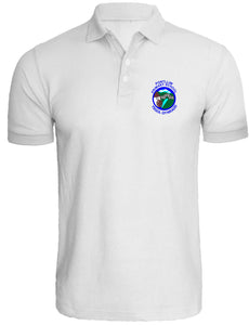 Pontlliw Primary (WHITE) Unisex Polo Shirt (NO REFUNDS OR EXCHANGES)