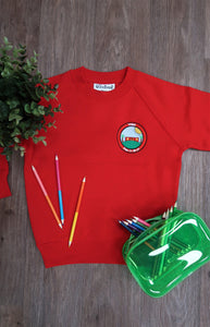 Ysgol Pen Y Bryn Unisex Sweatshirt (RED)  (Reception - YR6) (NO REFUNDS OR EXCHANGES)